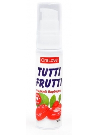 Гель-смазка Tutti-frutti со вкусом барбариса - 30 гр. - Биоритм - купить с доставкой в Балашихе