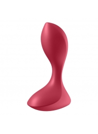 Красный вибромассажёр простаты Satisfyer Backdoor Lover - 14 см. - Satisfyer - в Балашихе купить с доставкой