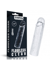 Прозрачная насадка-удлинитель Flawless Clear Penis Sleeve Add 1 - 15,5 см. - Lovetoy - в Балашихе купить с доставкой
