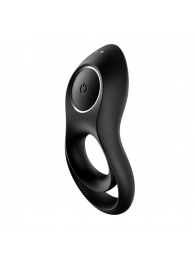 Черное эрекционное виброкольцо Legendary Duo - Satisfyer - в Балашихе купить с доставкой