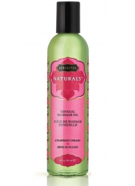 Массажное масло Naturals Strawberry Dreams с ароматом клубники - 236 мл. - Kama Sutra - купить с доставкой в Балашихе