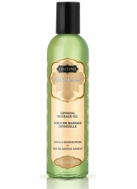 Массажное масло Naturals Vanilla Sandalwood с ароматом ванили и сандала - 236 мл. - Kama Sutra - купить с доставкой в Балашихе