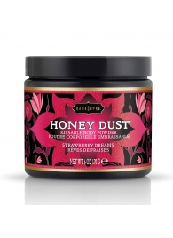 Пудра для тела Honey Dust Body Powder с ароматом клубники - 170 гр. - Kama Sutra - купить с доставкой в Балашихе