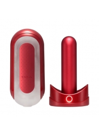 Красный мастурбатор Flip Zero Red   Warmer с подогревом - Tenga - в Балашихе купить с доставкой