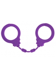 Фиолетовые силиконовые наручники Suppression - Lola Games - купить с доставкой в Балашихе