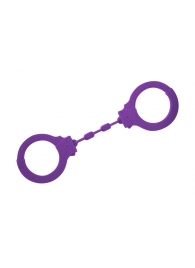Фиолетовые силиконовые поножи Limitation - Lola Games - купить с доставкой в Балашихе