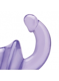 Фиолетовый безремневой страпон Strapless Strap-On - Lux Fetish - купить с доставкой в Балашихе