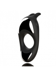 Черное эрекционное кольцо с двумя моторами Zeus Dual Vibe Cock Ring - FeelzToys - в Балашихе купить с доставкой