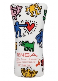 Мастурбатор-туба Keith Haring Soft Tube CUP - Tenga - в Балашихе купить с доставкой