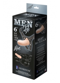 Пустотелый фаллопротез MEN STYLE - 17,5 см. - LOVETOY (А-Полимер) - купить с доставкой в Балашихе