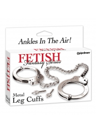 Металлические наручники Metal Leg Cuffs - Pipedream - купить с доставкой в Балашихе