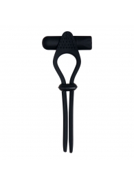 Черное эрекционное лассо с вибропулей Black Tie Affair - Zero Tolerance - в Балашихе купить с доставкой