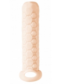 Телесный фаллоудлинитель Homme Long - 13,5 см. - Lola Games - в Балашихе купить с доставкой