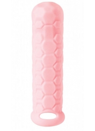 Розовый фаллоудлинитель Homme Long - 15,5 см. - Lola Games - в Балашихе купить с доставкой
