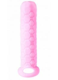 Розовый фаллоудлинитель Homme Long - 13,5 см. - Lola Games - в Балашихе купить с доставкой