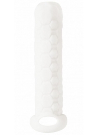 Белый фаллоудлинитель Homme Long - 13,5 см. - Lola Games - в Балашихе купить с доставкой