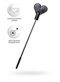 Черный стек со шлепком в форме сердца Anonymo - 35 см. - ToyFa - купить с доставкой в Балашихе