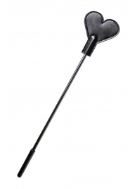 Черный стек со шлепком в форме сердца Anonymo - 35 см. - ToyFa - купить с доставкой в Балашихе