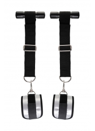 Черно-серебристые фиксаторы для рук на дверь Anonymo - ToyFa - купить с доставкой в Балашихе