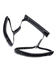 Черные кожаные стропы для фиксации Anonymo - ToyFa - купить с доставкой в Балашихе