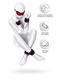 Красно-черный бондажный набор Anonymo - ToyFa - купить с доставкой в Балашихе