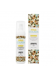 Разогревающее массажное масло с ароматом пина колада Gourmet Pina Colada - 50 мл. - Exsens - купить с доставкой в Балашихе