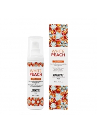 Разогревающее массажное масло Gourmet White Peach Organic с органическими ингредиентами - 50 мл. - Exsens - купить с доставкой в Балашихе