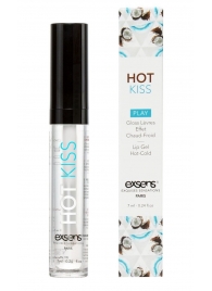 Блеск для губ Hot Kiss Coconut с ароматом кокоса - 7 мл. - Exsens - купить с доставкой в Балашихе