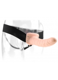 Полый страпон 8  Hollow Strap-On телесного цвета - 19 см. - Pipedream - купить с доставкой в Балашихе