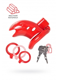 Красный мужской пояс верности из пластика - ToyFa - купить с доставкой в Балашихе