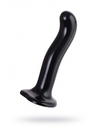 Черный стимулятор для пар P G-Spot Dildo Size M - 18 см. - Strap-on-me - в Балашихе купить с доставкой