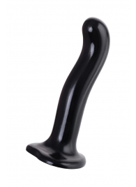 Черный стимулятор для пар P G-Spot Dildo Size L - 19 см. - Strap-on-me - в Балашихе купить с доставкой