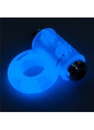 Голубое, светящееся в темноте эрекционное виброкольцо Lumino Play Vibrating Penis Ring - Lovetoy - в Балашихе купить с доставкой