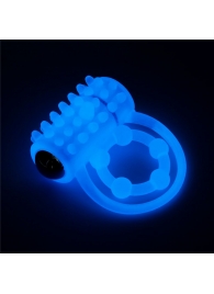 Голубое, светящееся в темноте виброкольцо Lumino Play Vibrating Penis Ring - Lovetoy - в Балашихе купить с доставкой