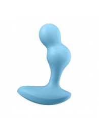Голубой анальный вибростимулятор Deep Driver - 11,2 см. - Satisfyer - в Балашихе купить с доставкой