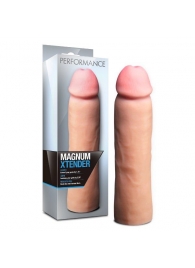 Телесная фаллическая насадка на пенис Magnum Xtender - 23 см. - Blush Novelties - в Балашихе купить с доставкой
