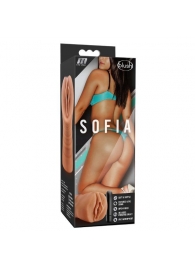 Мастурбатор-вагина цвета карамели Sofia с вибрацией - Blush Novelties - в Балашихе купить с доставкой