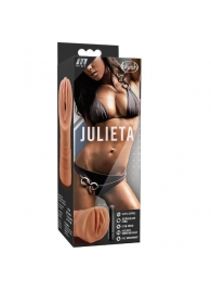Мастурбатор-вагина цвета карамели Julieta с вибрацией - Blush Novelties - в Балашихе купить с доставкой