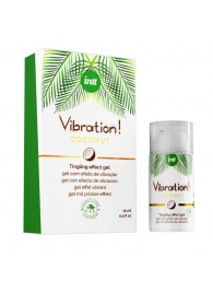 Возбуждающий гель с ароматом кокоса Vibration Coconut - 15 мл. - INTT - купить с доставкой в Балашихе