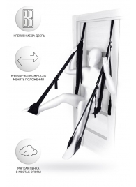 Черные секс-качели на дверь Anonymo №0505 - ToyFa - купить с доставкой в Балашихе