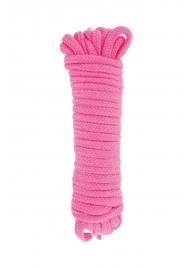 Розовая веревка для связывания Sweet Caress Rope - 10 метров - Sweet Caress - купить с доставкой в Балашихе