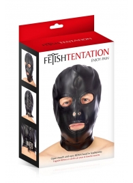 Маска-шлем с прорезями для глаз и рта - Fetish Tentation - купить с доставкой в Балашихе