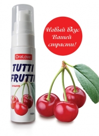 Гель-смазка Tutti-frutti с вишнёвым вкусом - 30 гр. - Биоритм - купить с доставкой в Балашихе