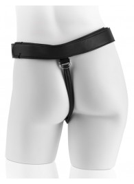 Страпон с телесной насадкой 7  Uncut with Strap on Harness - 18 см. - Pipedream - купить с доставкой в Балашихе