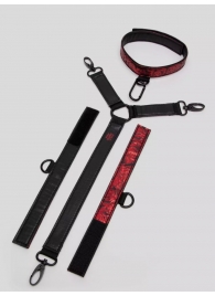 Ошейник с наручниками Reversible Faux Leather Collar and Wrist - Fifty Shades of Grey - купить с доставкой в Балашихе