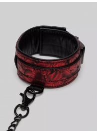 Красно-черные оковы Reversible Faux Leather Ankle Cuffs - Fifty Shades of Grey - купить с доставкой в Балашихе