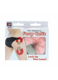 Металлические наручники с розовой меховой опушкой METAL HANDCUFF WITH PLUSH PINK - Dream Toys - купить с доставкой в Балашихе