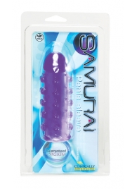 Закрытая фиолетовая насадка с пупырышками SAMURAI PENIS SLEEVE PURPLE - 14,5 см. - NMC - в Балашихе купить с доставкой