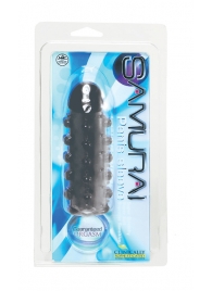 Дымчатая стимулирующая насадка с закрытой головкой SAMURAI PENIS SLEEVE BLACK - 14,5 см. - NMC - в Балашихе купить с доставкой