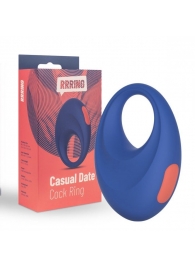 Синее эрекционное кольцо RRRING Casual Date Cock Ring - FeelzToys - в Балашихе купить с доставкой